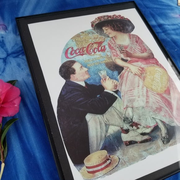 Coca Cola Valentine\'s Day Lovers Wedding Gift Bridal Shower Wall Decor